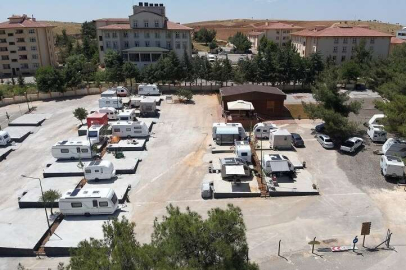 Gaziantep'te karavan konaklama alanı açıldı