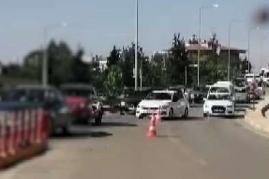Gaziantep'te şerit ihlali yapan 17 sürücüye ceza