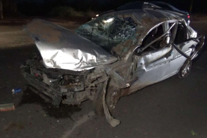 Gaziantep'te otomobil takla attı: 5 ağır yaralı