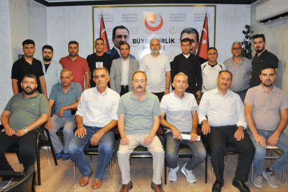 Büyük Birlik Partisi Şahinbey ilçe yönetimi yeni il binasında ilk toplantısını yaptı