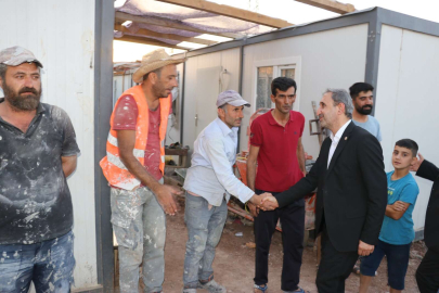 HÜDA PAR Genel Sekreteri ve Gaziantep Milletvekili Şehzade Demir işçilerle bir araya geldi