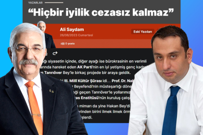 Yeni Şafak Yazarı Ali Saydam, Kültür ve Turizm Bakanlığı Daire Başkanı Tanrıöver’i köşesine taşıdı