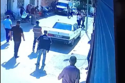 Nizip'te bir kişinin öldüğü bıçaklı kavga anları kamerada