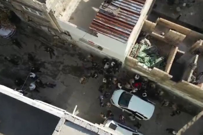 Gaziantep'te film sahnelerini aratmayan operasyon dron kamerasında