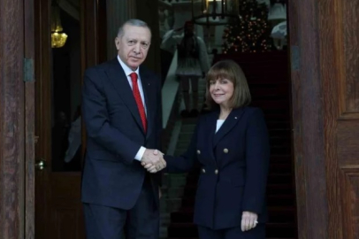 Erdoğan, Yunanistan Cumhurbaşkanı Sakellaropoulou İle Görüştü