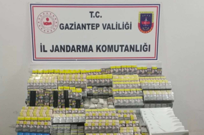 JANDARMA 1 MİLYON 100 BİN TL DEĞERİNDE KAÇAK MALZEME ELE GEÇİRDİ
