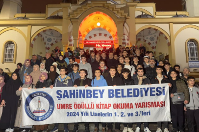 Şahinbey’de 174 öğrenci umreye uğurlandı