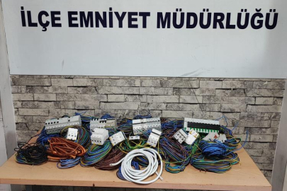 İnşaat alanından 850 bin liralık kablo çaldılar