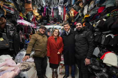 Şahin ile Fadıloğlu, esnaf ve işçilerle bir araya geldi
