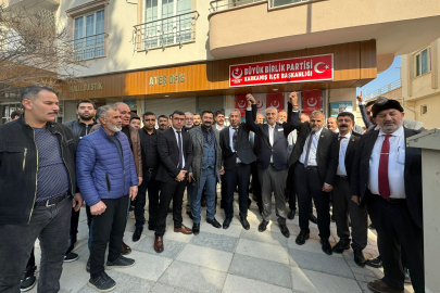 Büyük Birlik Partisi Karkamış ilçe Başkanlığı ve seçim bürosu açıldı