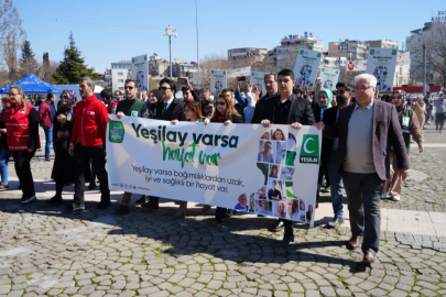 Gaziantep’te Yeşilay Haftası için farkındalık korteji