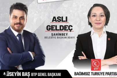 BTP'nin Şahinbey adayı Aslı Geldeç