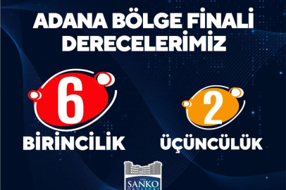 SANKO Okulları Bölge Finalinden altı birincilikle döndü