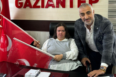 Başkan Kızılaslan  Down Sendromlular Farkındalık Günü’nde Nisa’yı misafir etti
