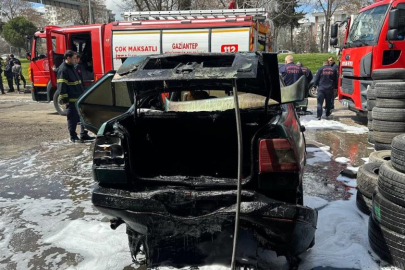 Otomobilin LPG tüpü bomba gibi patladı: 1 kişi yaralandı