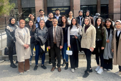 GAÜN öğrencilerinden adliye ziyareti