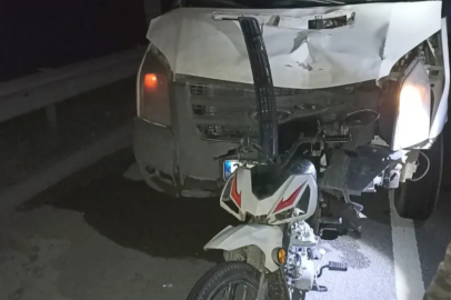Gaziantep’te feci kaza! Kamyonetin çarptığı motosiklet sürücüsü öldü