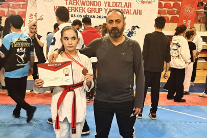Şahinbeyli sporcu Batman'dan madalya ile döndü