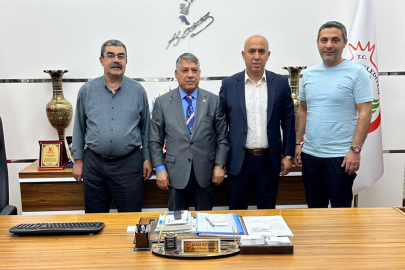 Bahçekent Tatil Sitesi yönetiminden Öztekin'e hayırlı olsun ziyareti
