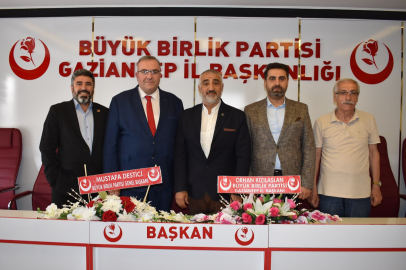 Ceyhan İnci ve ASKON Gaziantep Başkanı Güneş'ten BBP Gaziantep İl Başkanı Kızılaslan'a ziyaret