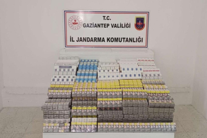 Gaziantep’te piyasa değeri 1 milyon 346 bin TL olan kaçak sigara ele geçirildi