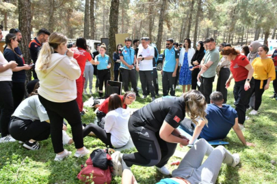 Gaziantep'te gerçeği aratmayan afet tatbikatı