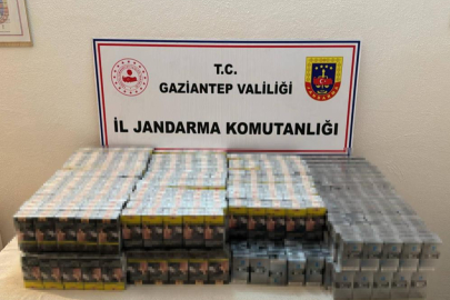 Gaziantep'te 1 milyon TL değerinde kaçak sigara ele geçirildi: 32 gözaltı