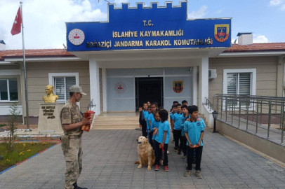 İlkokul öğrencilerinden jandarmaya ziyaret