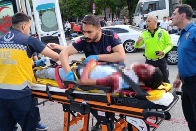 Otomobilin çarptığı yaya ağır yaralandı