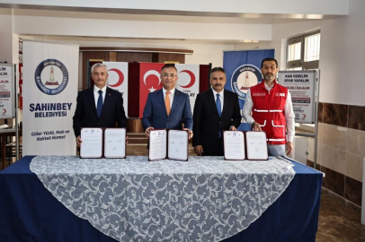 Şahinbey Belediyesi kan bağışı protokolü imzaladı
