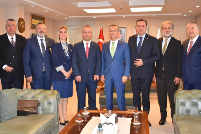 Gaziantep Tüccarlar Kulübü'nden Vali Çeber'e ziyaret