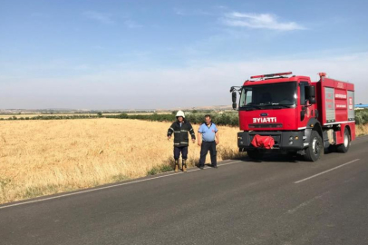 Gaziantep Büyükşehir itfaiye ekipleri mahsul nöbetinde