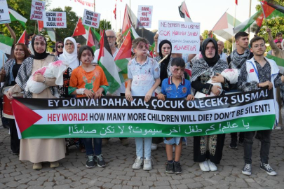 Gaziantep'te Filistin'e destek yürüyüşü yapıldı
