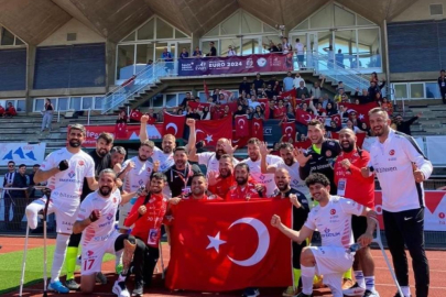 Şahinbeyli Ampute oyuncular, milli takımla Avrupa'ya damga vurdu