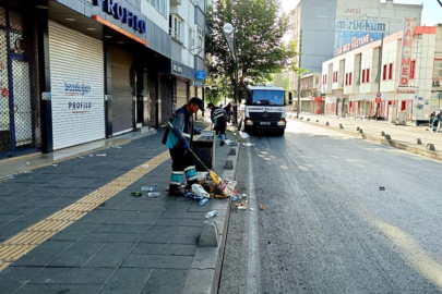 Şahinbey'de temizlik işleri ekipleri, bayram boyunca görev başındaydı