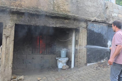 Gaziantep’te boş evde çıkan yangına ilk müdahaleyi komşular yaptı