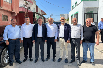Büyük Birlik Partisi il Başkanı Kızılaslan ve Hasan Dilek, Mehmet Özdemir ile bir araya geldi 