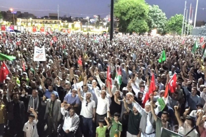 Gaziantep halkı Hamas lideri Haniye'ye yönelik suikasta tepki gösterdi
