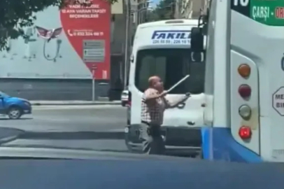 Gaziantep'te otobüs şoförü ne sopalı saldırı!