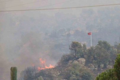 Dağ taş yandı, Türk bayrağı alevlerden korundu