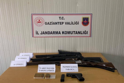 Gaziantep'te 42 adet silah ele geçirildi: 21 gözaltı