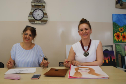 Gaziantep'te kadınlardan resim kurslarına yoğun ilgi