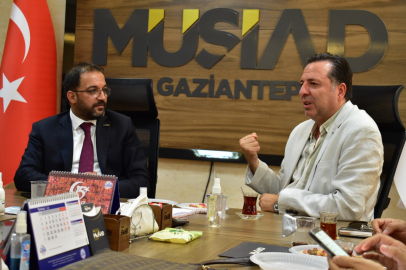 Gaziantep Tüccarlar Kulübü, MÜSİAD Gaziantep Başkanı Yahya Serkan Emre'yi ziyaret etti