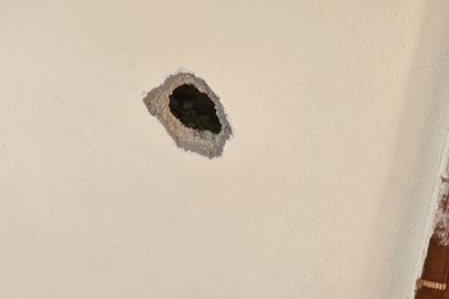 Suriye’den gelen mermi Karkaşmış’ta bir eve isabet etti