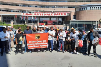 CHP Genel Merkezi önünde davullu, zurnalı eylem