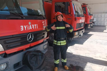 Engelli gencin itfaiyeci olma hayali gerçek oldu