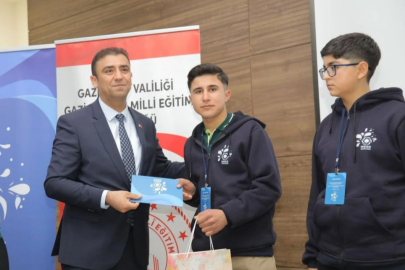 Gaziantep’te başarı ödüllendirildi