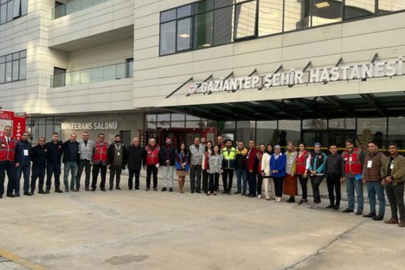 Gaziantep Şehir Hastanesi'nde yangın tatbikatı