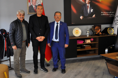 AVCI'DAN BÜYÜKŞEHİR SPOR DAİRE BAŞKANI YASİN TEPE'YE ZİYARET