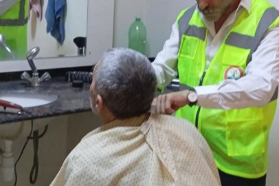 Nizip'teki Huzurevi'ndeki Sakinlere Bayram Tıraşı